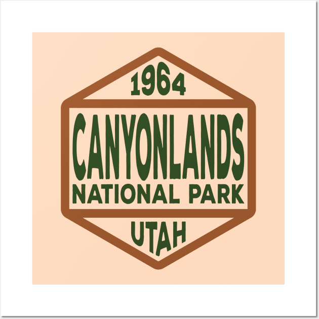Canyonlands National Park badge Wall Art by nylebuss